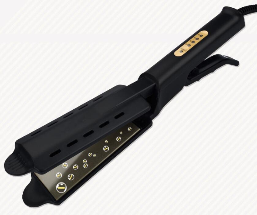 Hair Straightener Four-gear temperature adjustment Ceramic Tourmaline Ionic Flat Iron Hair Straightener For Women Widen panel